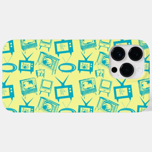 カスタマイズ可能なレトロTV Case-Mate iPhoneケース (裏面 (横))