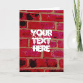 カスタマイズ可能なレンガ壁 カード (正面)
