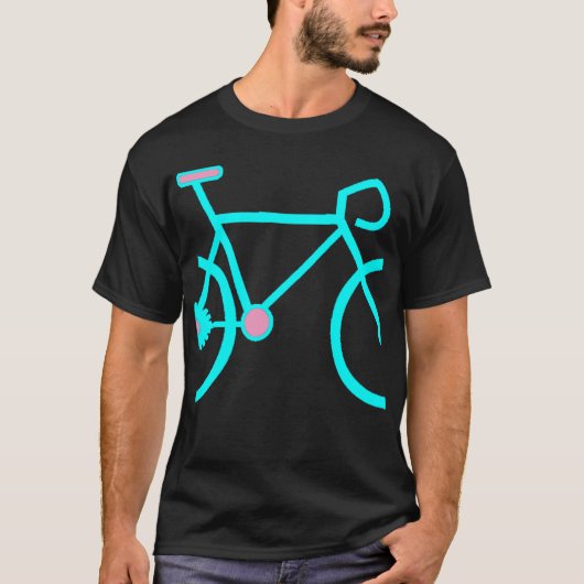 カスタマイズ可能なレース用サイクリングTシャツ Tシャツ (正面)
