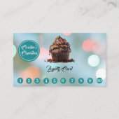 カスタマイズ可能なロイヤリティカードカップケーキベーカリー ロイヤリティカード (正面)