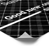 カスタマイズ可能なロゴとテキストの営業時間 ビジネスオープニングアワーズ ポスター (角)