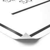 カスタマイズ可能なロゴと文字営業時間 ポスター (コーナー)