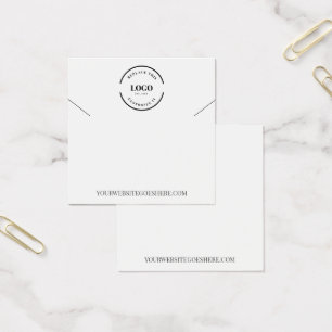 カスタマイズ可能なロゴウェブサイトジュエリーネックレスホルダー