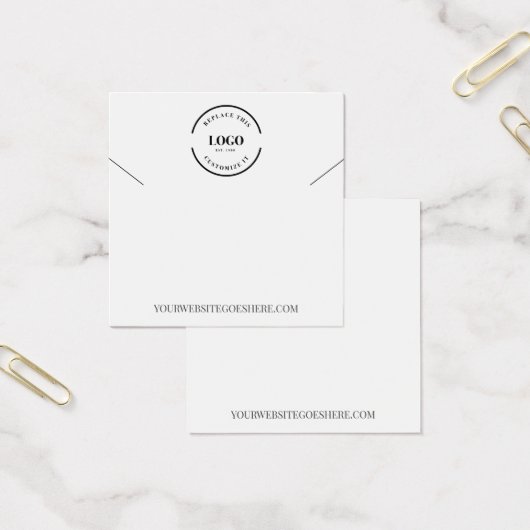 カスタマイズ可能なロゴウェブサイトジュエリーネックレスホルダー (オフィス)