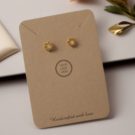 カスタマイズ可能なロゴクラフト紙ジュエリー表示カード コーリングカード