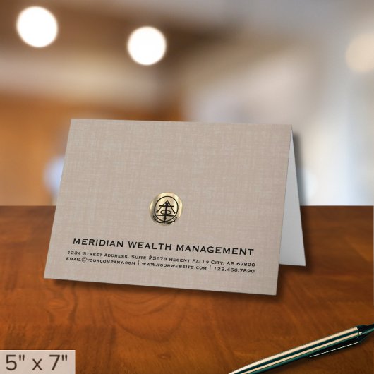 カスタマイズ可能なロゴThank You Note Card ノートカード