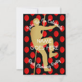 カスタマイズ可能なロッククライミングパーティー招待状 招待状 (正面)