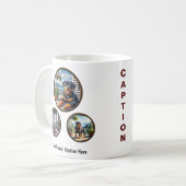 カスタマイズ可能なロットワイラー子犬 コーヒーマグカップ (正面左)