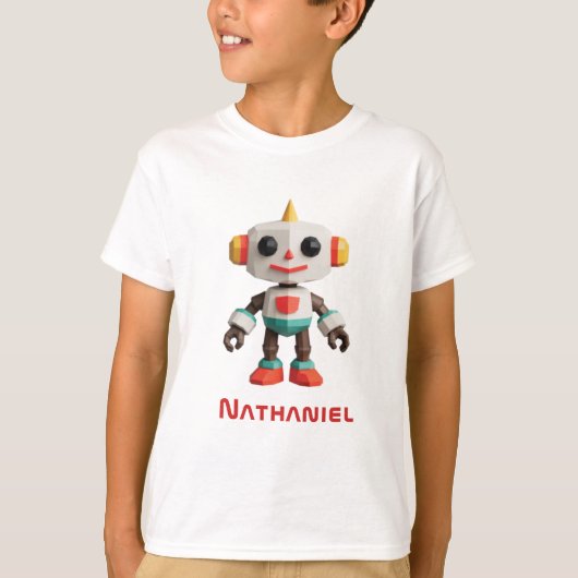 カスタマイズ可能なロボット子供たち Tシャツ (正面)