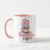 カスタマイズ可能なロマンチックなカフェイン マグカップ (左)