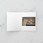 カスタマイズ可能なロマンチックな猫 シーズンカード (内部)