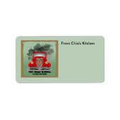 カスタマイズ可能なロードキルキッチンラベル ラベル (正面)