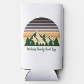 カスタマイズ可能なロードトリップグリーンフォレスト自然 スリム缶クーラー (裏面)