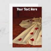 カスタマイズ可能なローブ、花びら、ベッドカード (正面/裏面)