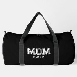 カスタマイズ可能なローマ数字の'Mom'ギフト ダッフルバッグ