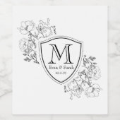 カスタマイズ可能なワインきらめくとワインラベル ワインラベル (シングルラベル)