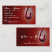 カスタマイズ可能なワインショップの名刺 名刺 (正面/裏面)