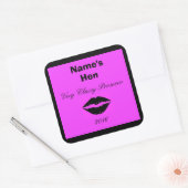 カスタマイズ可能なワイン・ボトルのラベル スクエアシール (封筒)