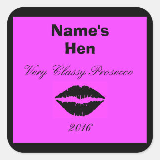 カスタマイズ可能なワイン・ボトルのラベル スクエアシール