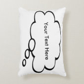 カスタマイズ可能なワードバブル枕 アクセントクッション (正面(垂直))