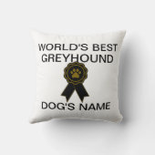 カスタマイズ可能なワールド最高ののGreyhoundデザイン クッション (裏面)