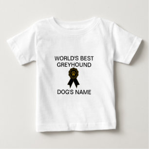 カスタマイズ可能なワールド最高ののGreyhoundデザイン ベビーTシャツ