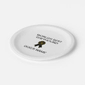 カスタマイズ可能なワールド最高ののGreyhoundデザイン ペーパープレート (アングル)