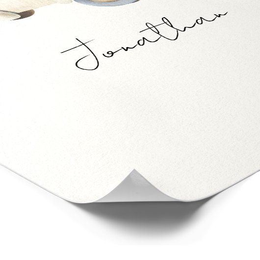 カスタマイズ可能なヴィンテージおもちゃの自動車 ポスター (角)