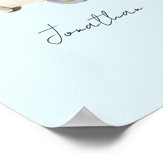 カスタマイズ可能なヴィンテージおもちゃ車 ポスター (角)