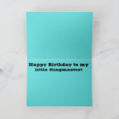 カスタマイズ可能なヴィンテージのサーカスの挨拶状 カード (内部)