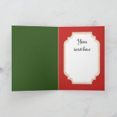 カスタマイズ可能なヴィンテージのレトロのキャンディ・ケーンカード シーズンカード (内部)