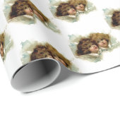 カスタマイズ可能なヴィンテージの天使の包装紙 ラッピングペーパー (ロールコーナー)