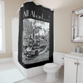 カスタマイズ可能なヴィンテージの蒸気の列車の写真のすべて シャワーカーテン (インサイチュ)