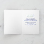 カスタマイズ可能なヴィンテージエンジェルホリデイ カード (内部)