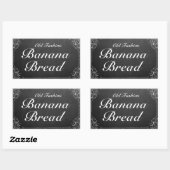 カスタマイズ可能なヴィンテージオルネートフレームチョークボードラベル 長方形シール (シート)