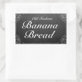 カスタマイズ可能なヴィンテージオルネートフレームチョークボードラベル 長方形シール (バッグ)