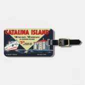 カスタマイズ可能なヴィンテージカタリナアイランドラゲッジタグ ラゲッジタグ (正面横)