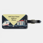 カスタマイズ可能なヴィンテージカタリナアイランドラゲッジタグ ラゲッジタグ (裏面横)