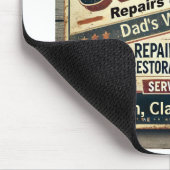 カスタマイズ可能なヴィンテージガレージマウスマット マウスパッド (コーナー)