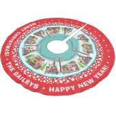 カスタマイズ可能なヴィンテージキャンパー ブラッシュドポリエステルツリースカート (アングル)