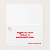 カスタマイズ可能なヴィンテージクラシックレトロ車のクリスマス (内部フラット)