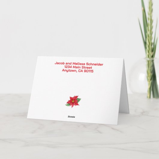 カスタマイズ可能なヴィンテージクリスマスギフトラッピング紙 シーズンカード (裏面)