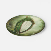 カスタマイズ可能なヴィンテージケルト聖パトリックのデイハープ。 ペーパープレート (アングル)