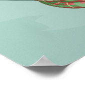 カスタマイズ可能なヴィンテージスカルポスター ポスター (角)