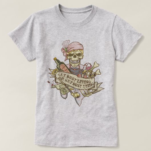 カスタマイズ可能なヴィンテージスカル Tシャツ (デザイン正面)