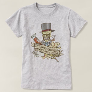 カスタマイズ可能なヴィンテージスカル Tシャツ