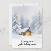 カスタマイズ可能なヴィンテージスタイルのホリデーカード シーズンカード (正面)