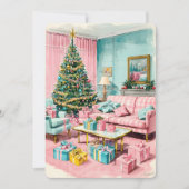 カスタマイズ可能なヴィンテージスタイルのホリデーカード シーズンカード (正面)