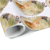 カスタマイズ可能なヴィンテージチェルブ ラッピングペーパー (ロールコーナー)