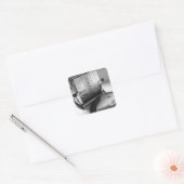 カスタマイズ可能なヴィンテージトースターキッチンアートステッカー スクエアシール (封筒)